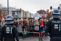 roteste und Demonstrationen in Gießen bei Gründung AfD-Jugendorganisation
