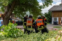 Scheunenbrand in Wölfersheim