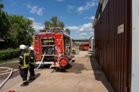 Scheunenbrand in Wölfersheim