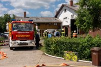Scheunenbrand in Wölfersheim