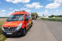 Scheunenbrand in Wölfersheim