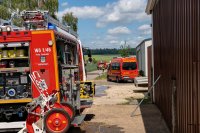Scheunenbrand in Wölfersheim