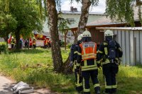 Scheunenbrand in Wölfersheim