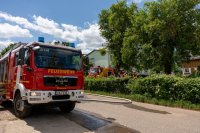 Scheunenbrand in Wölfersheim