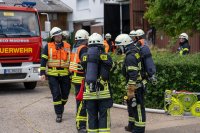 Scheunenbrand in Wölfersheim