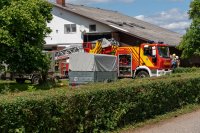 Scheunenbrand in Wölfersheim