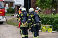 Scheunenbrand in Wölfersheim