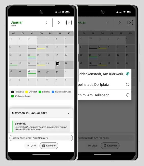 Neue Kalenderansicht AG