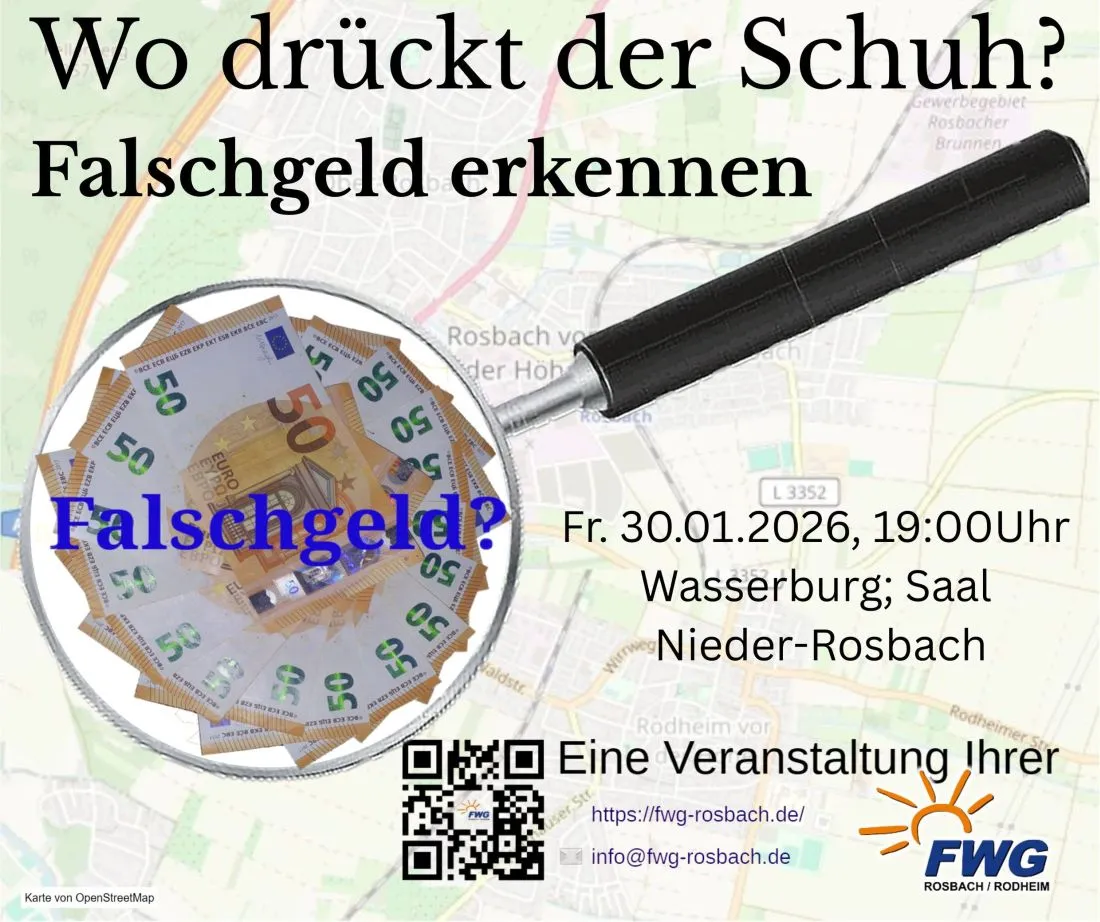 Veranstaltung zum Thema Falschgeld erkennen AG